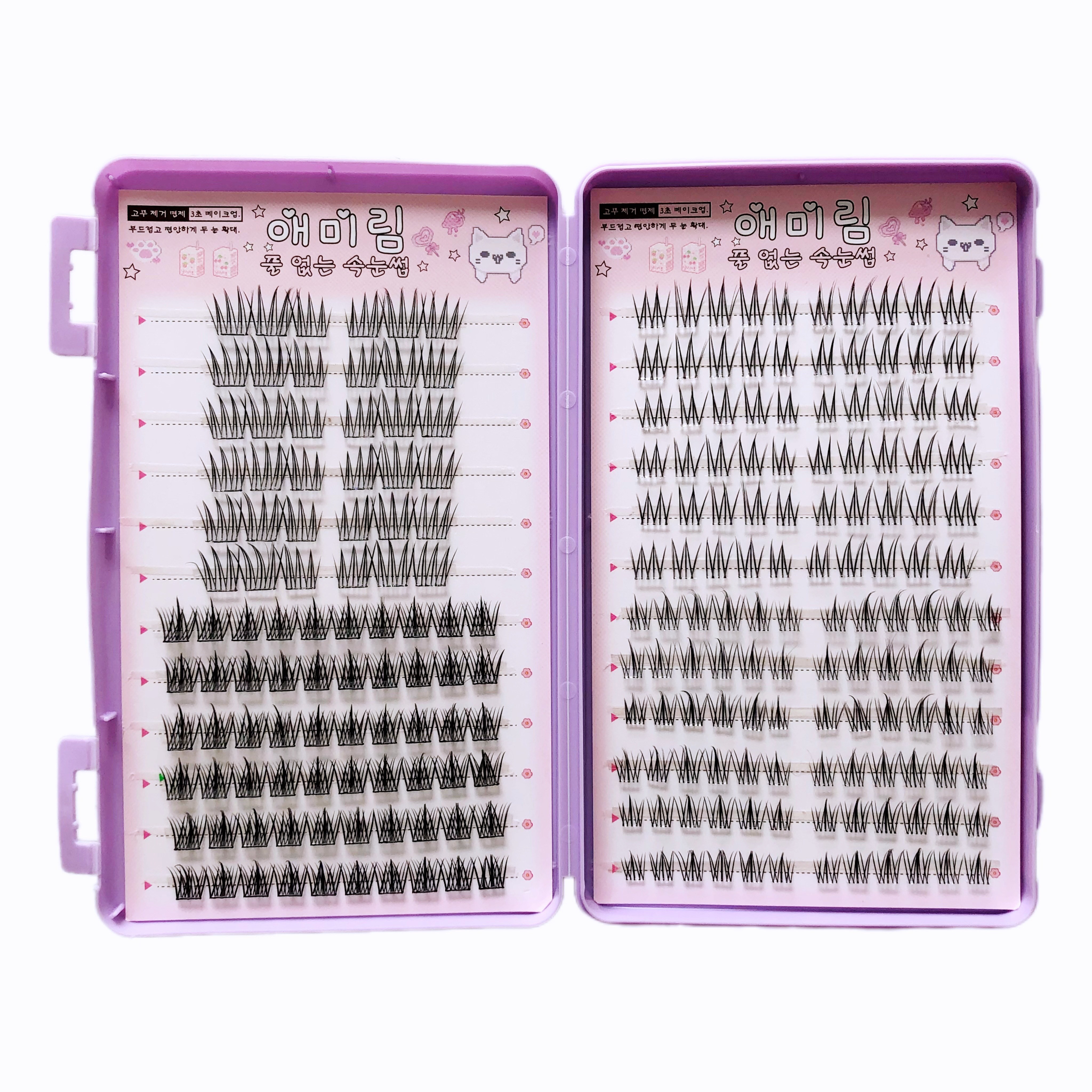 애미림 붙이는 노글루  풀필요 없는 자연 속눈썹 초대용량 네 가지 디자인 24줄 15,730원