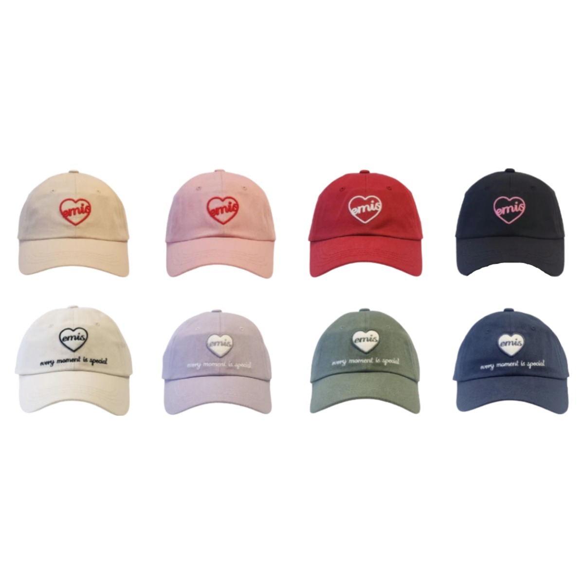 [국내정품] 이미스 하트 모자 와펜 볼캡 연예인 여자 남자 커플 + 모자 집게 66,870원
