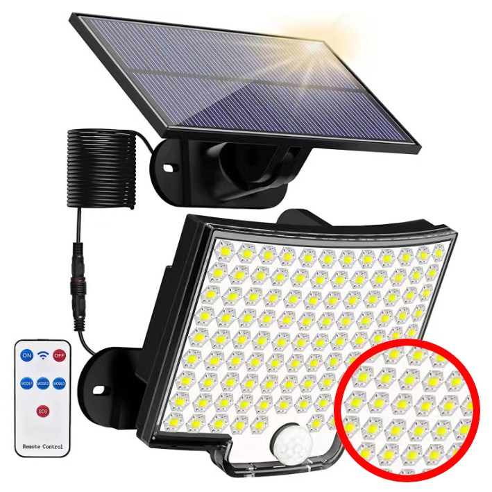 뉴버전 106구 패널분리형 태양광조명등 점보LED 외부벽등 정원등 센서등, 단일색상, 상세페이지 참조 33,500원