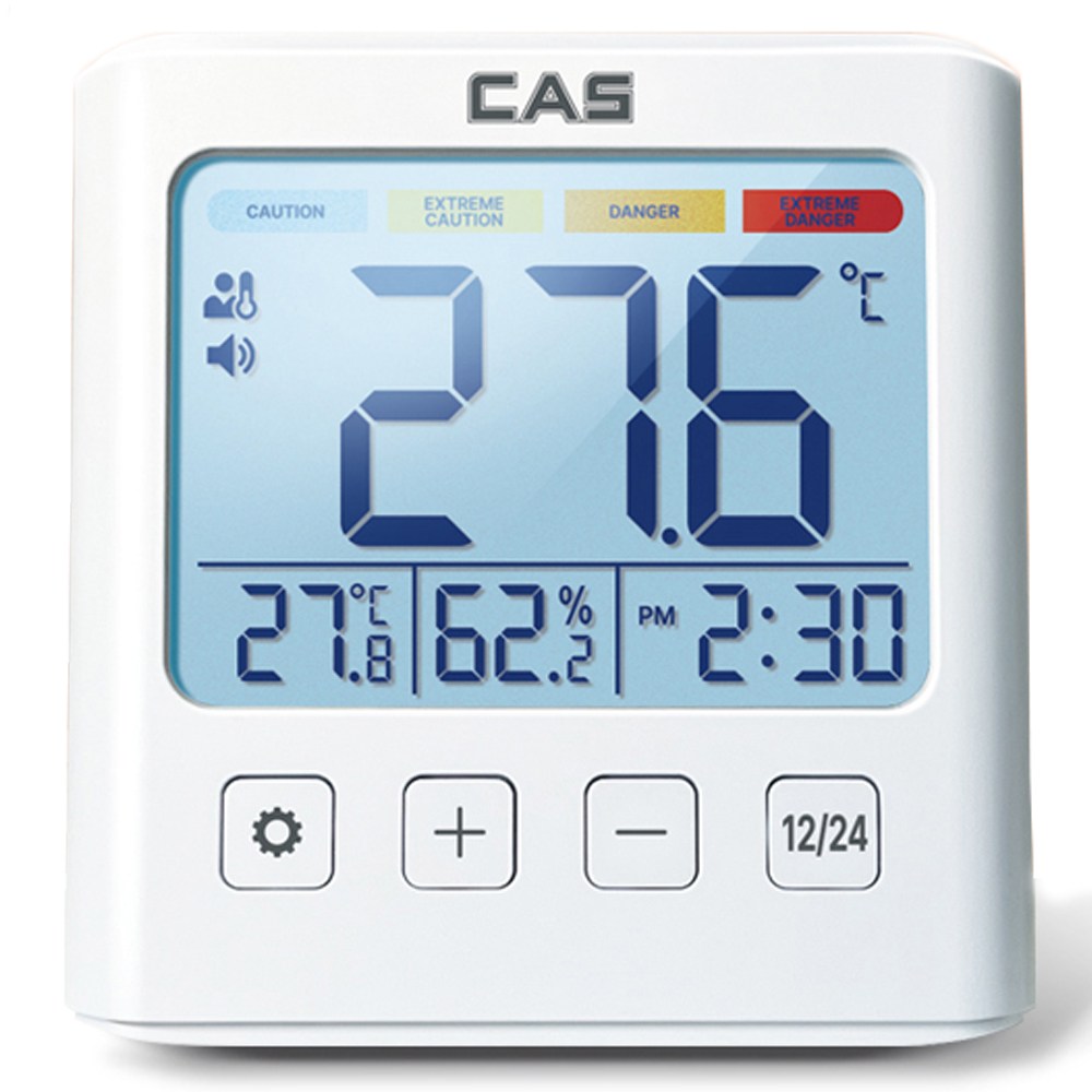 CAS 카스 5in1 체감온습도계 백라이트 LCD 온도계 습도계, 1개, 화이트 702 38,790원