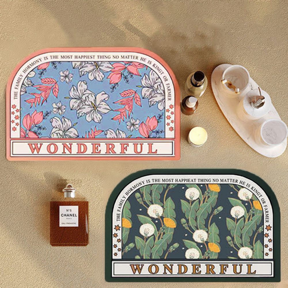 아임코지 빨아쓰는 규조토 발매트 초흡수, 핑크+딥그린 17,850원