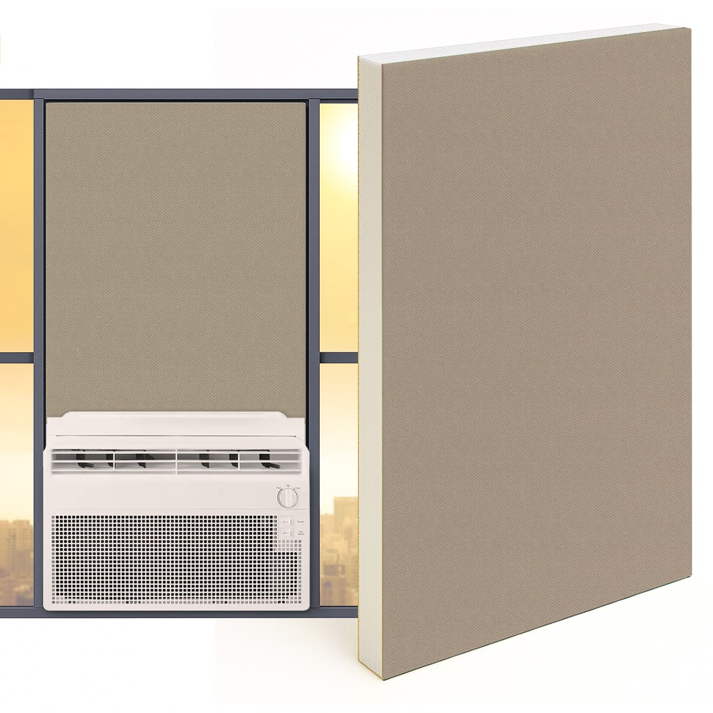 창문형에어컨 가림막 창문가리개 백색스티로폼 단열재 간편설치 맞춤제작 150원