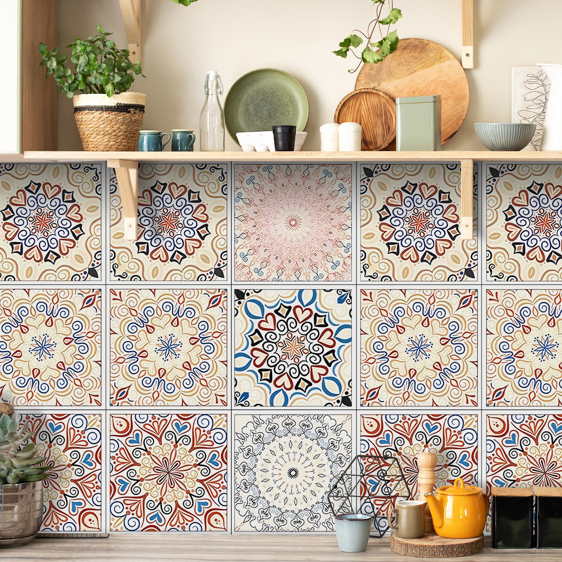 서앤유 유럽 엔티크 타일 스타일 스티커 12p, 타입9 10,600원