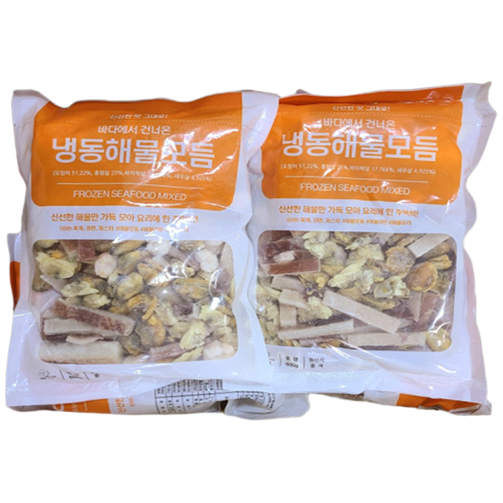 깔끔손질 간편한 해물모듬 대용량, 1박스, 6kg(600gx10팩) 45,900원