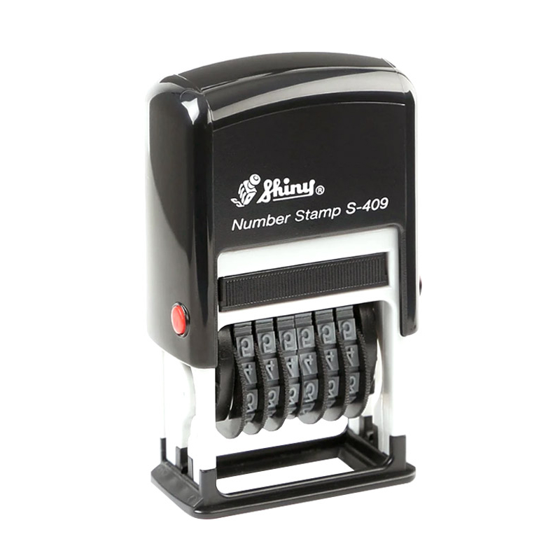 Shiny 넘버링 스탬프 S-409 6단 4mm 케이스랜덤 8,800원