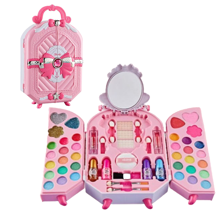 KIKOKO 키즈뷰티 메이크업 박스 화장품 화장놀이 세트, 1개, 핑크 36,000원