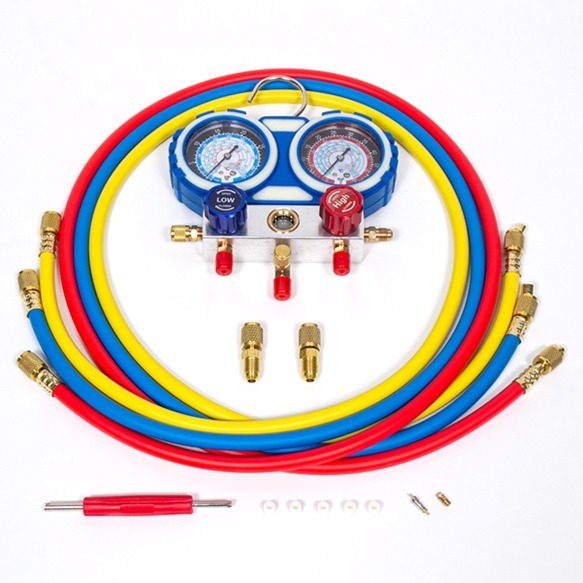지오비즈 고압 매니폴드 게이지 풀세트 신냉매 구냉매 R22 R410a 겸용 호환 68,000원