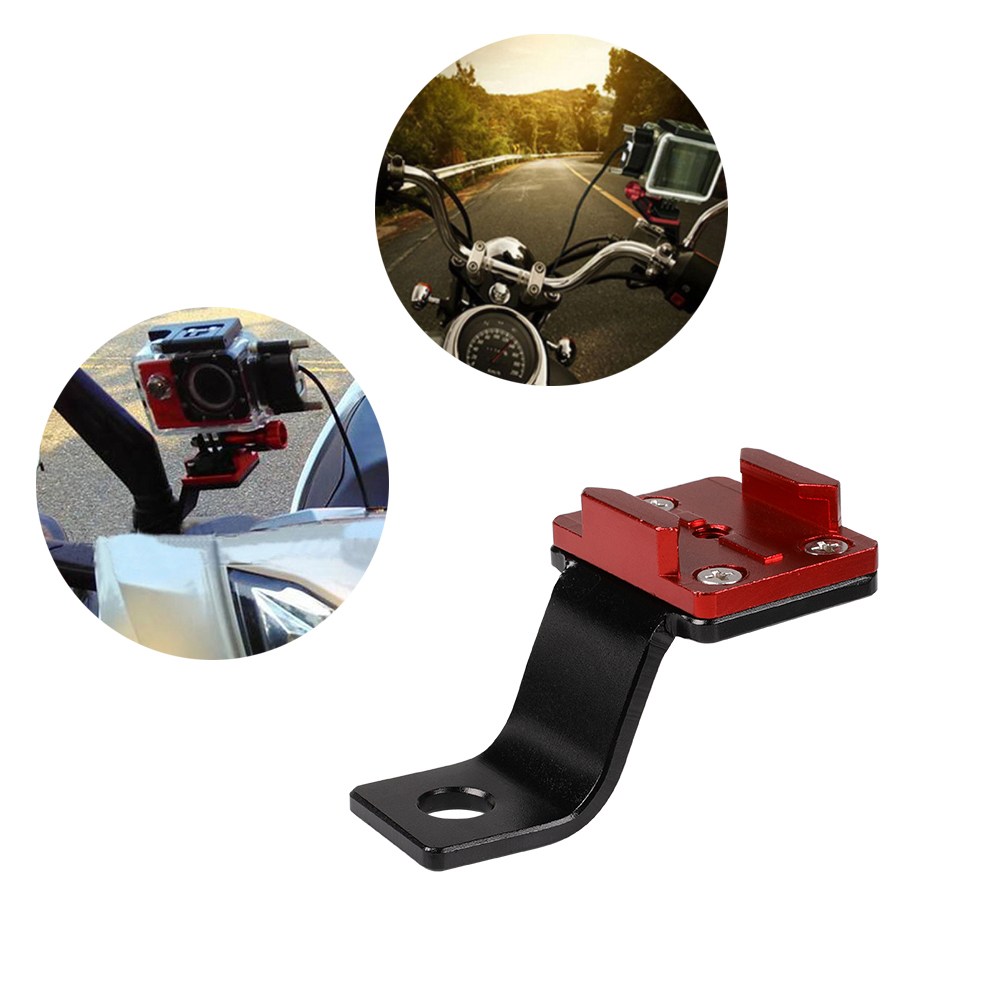 Zoom-AI 고프로 액션캠용 바이크 사이드미러 마운트 오토바이 백미러 거치 브라켓 블랙박스 라이딩 영상, 백미러마운트 와인, 1개 12,900원