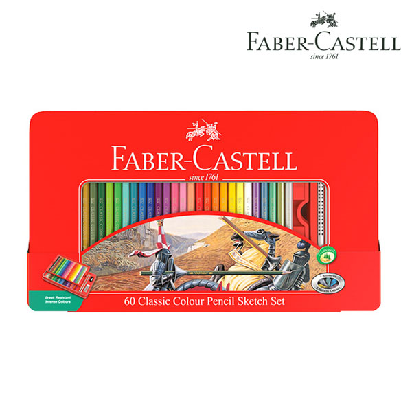 파버카스텔 틴케이스 일반 유성 색연필 60색 39,200원
