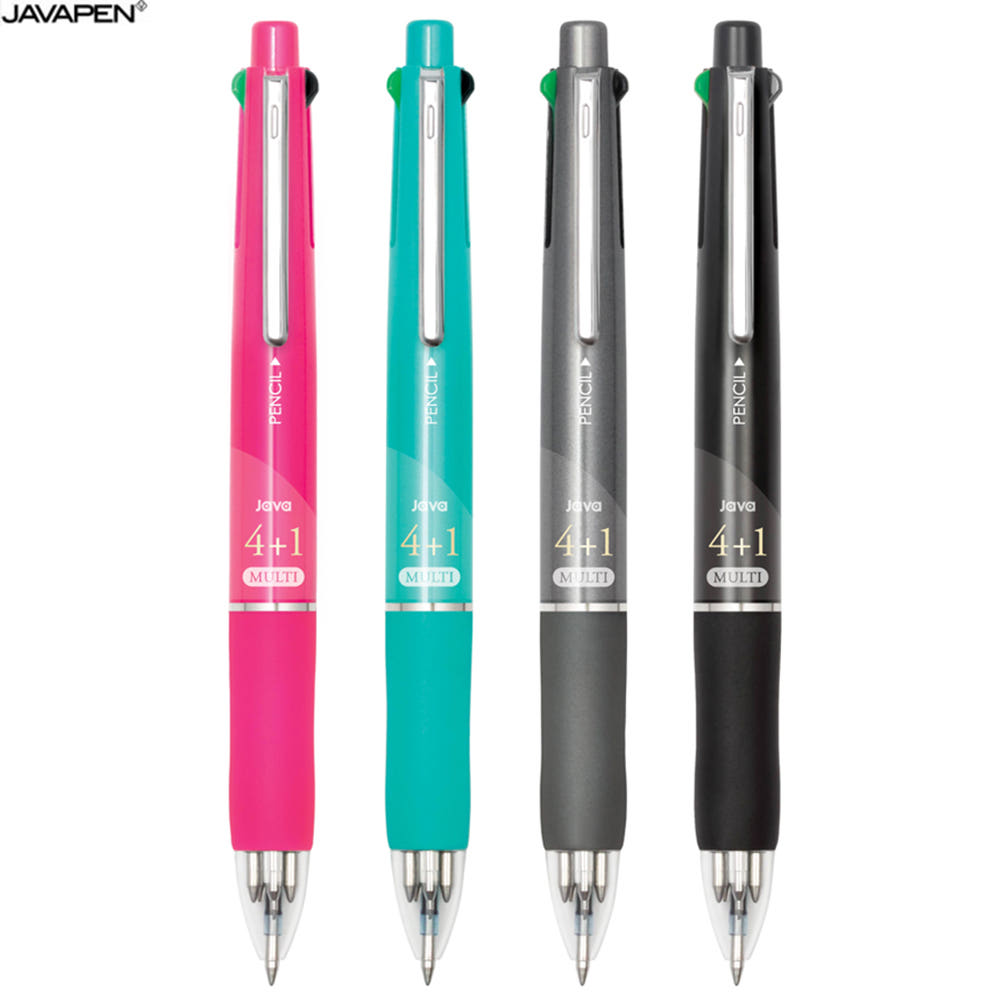 [자바펜] 0.7 제트 4+1 멀티펜 0.7볼펜 0.5샤프, 1개, 바디 색상 핑크 2,170원