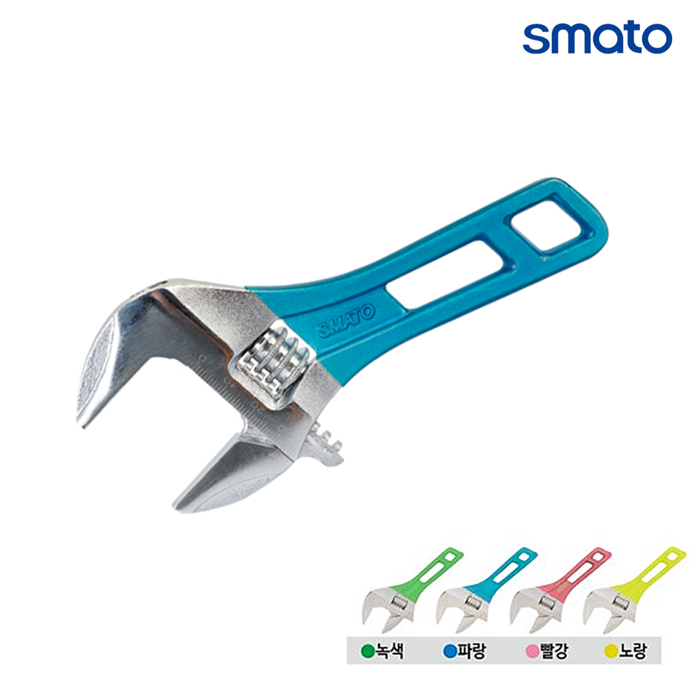 스마토 포켓몽키 SM-C12S 12인치몽키스패너 컬러그립 색상랜덤 전장200mm 휴대편리, 1개 13,090원