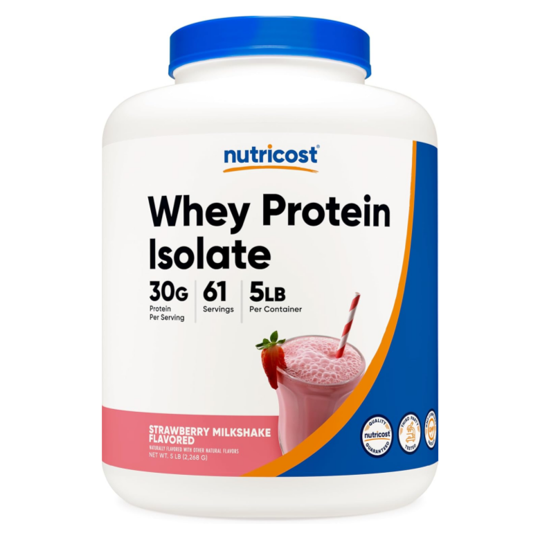 뉴트리코스트 WPI 웨이프로틴 아이솔레이트 단백질 딸기 밀크쉐이크맛 73,800원