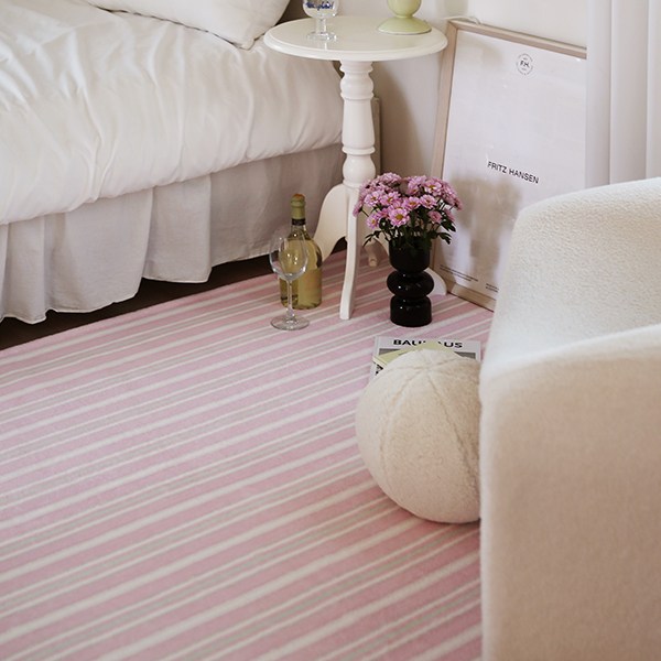 더프리그 나비라 워셔블 스트라이프 러그 40,800원