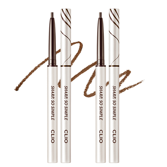 [1+1] 클리오 샤프 쏘 심플 워터프루프 펜슬 라이너 AD, 004 다크 브라운, 2개 13,700원