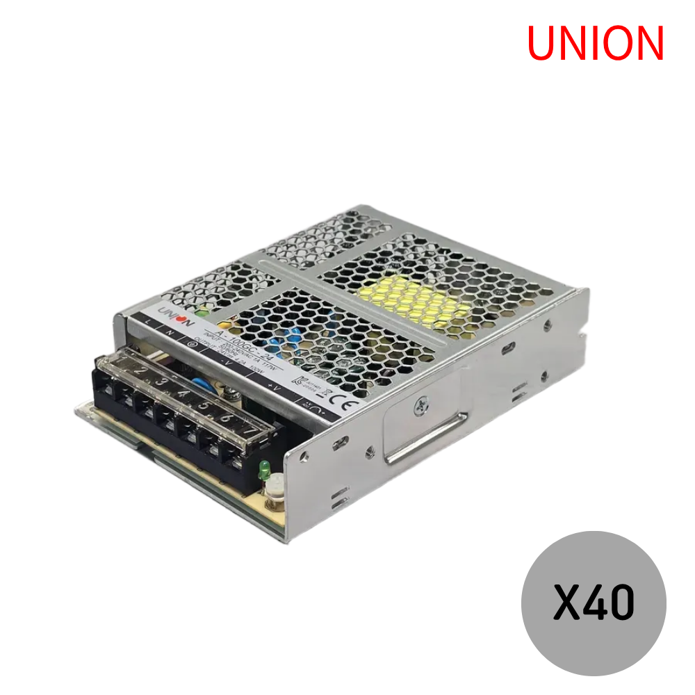 유니온 비방수 SMPS 24V 100W LED안정기 컨버터 전원공급기 아답터, 40개 950,000원
