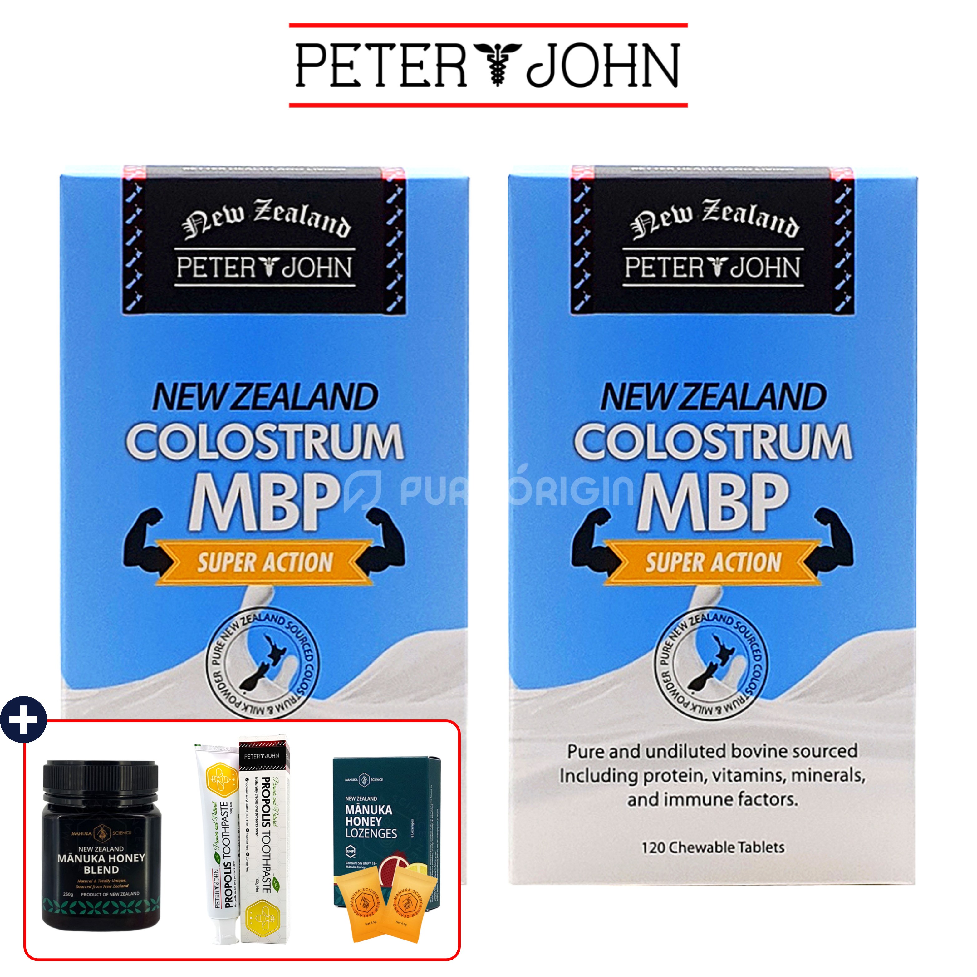 피터앤존 뉴질랜드 콜로스트럼 MBP 120정 2개 면역글로불린 유청 단백질 우유 칼슘 102,600원