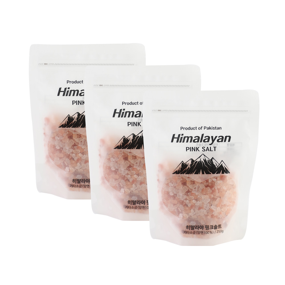 블루오션 히말라야 핑크솔트 (그라인더용 굵은소금) 핑크소금, 3개, 250g 5,500원