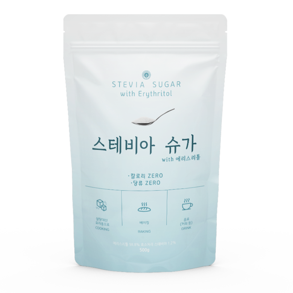 [쓴맛잡은] 효소처리 스테비아 설탕대체당 에리스리톨, 1개, 500g 12,900원
