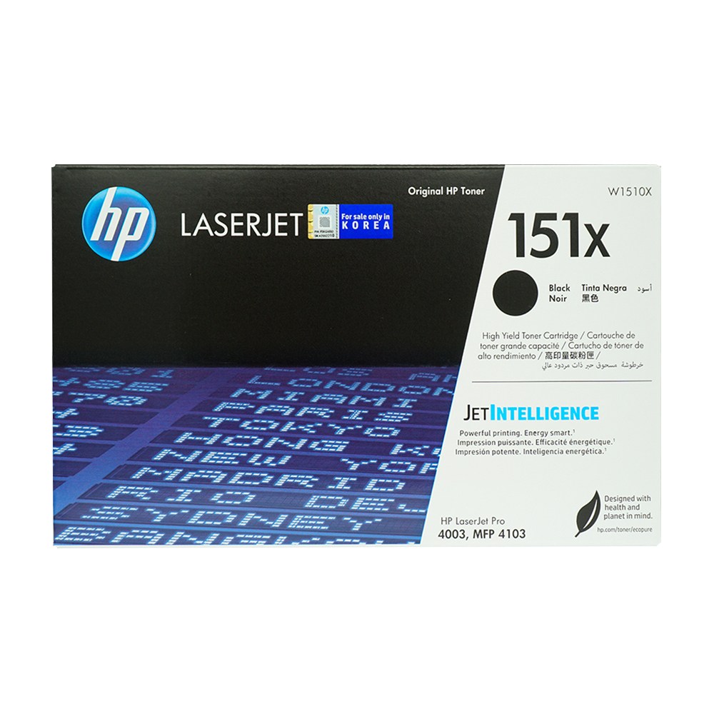 (HP) 정품토너 No.151X W1510X 검정 (4003dn/9K) 324,190원