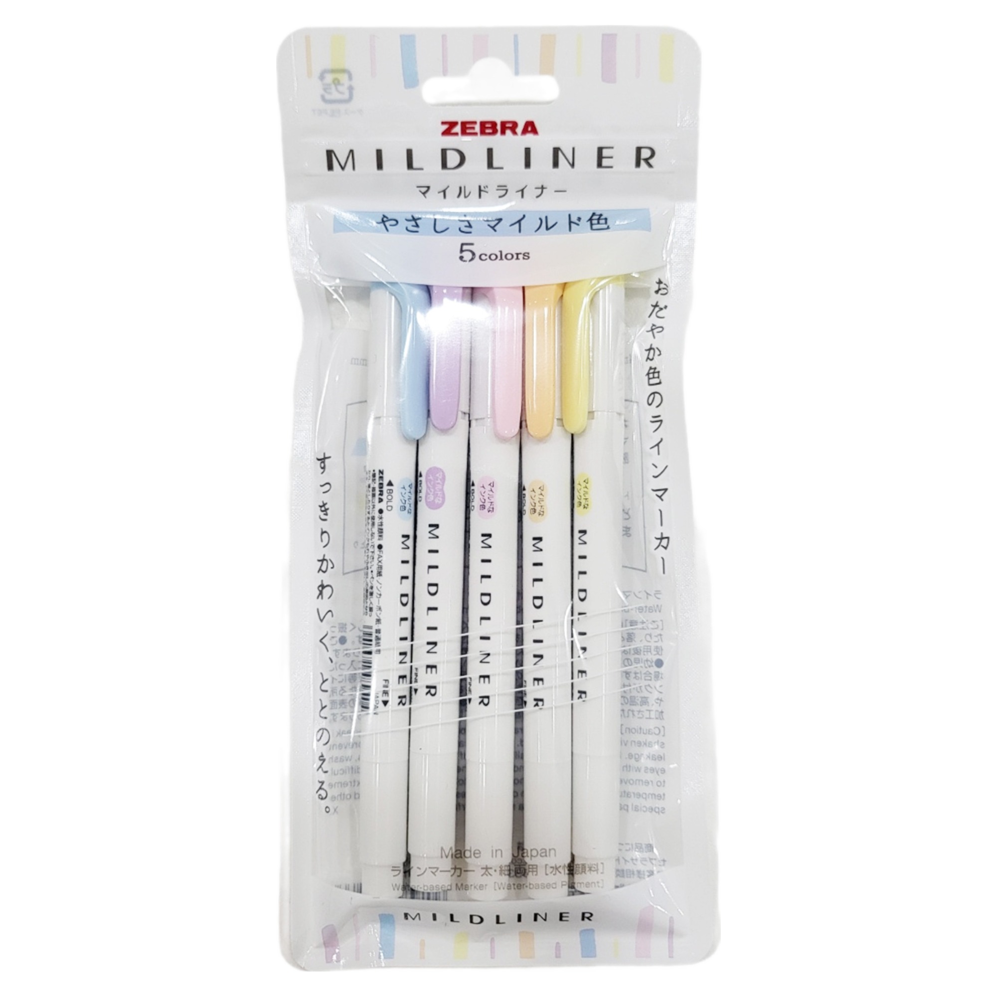 제브라 마일드라이너 5종 세트 YC 4,730원