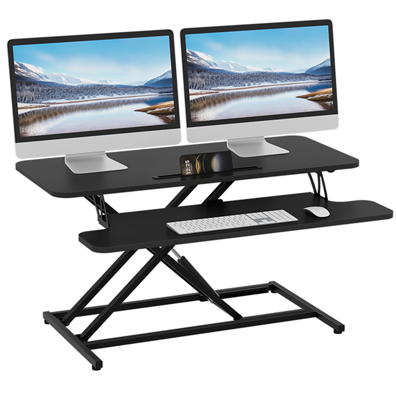 Ergomaker 모션 데스크 에어 리프트 높이조절 테이블 스탠딩 책상 91*40cm, 블랙 99,900원