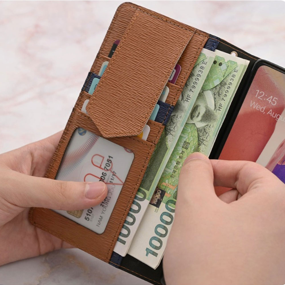 하이클래스 천연소가죽 LG V50S용 케이스/천연소가죽/지갑형/다이어리형/플립형/카드포켓/카드분실방지 가이드 18,600원