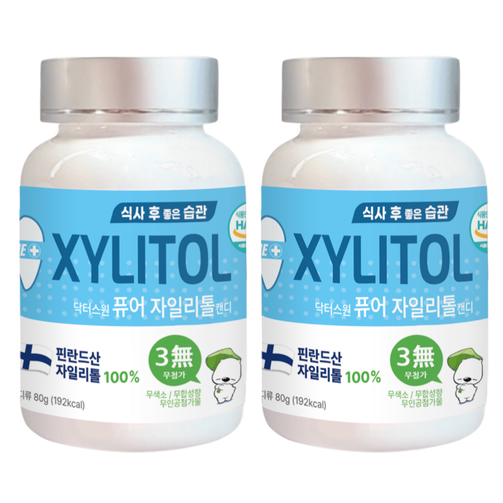 닥터스원 퓨어 자일리톨 캔디, 80g, 2개 10,960원