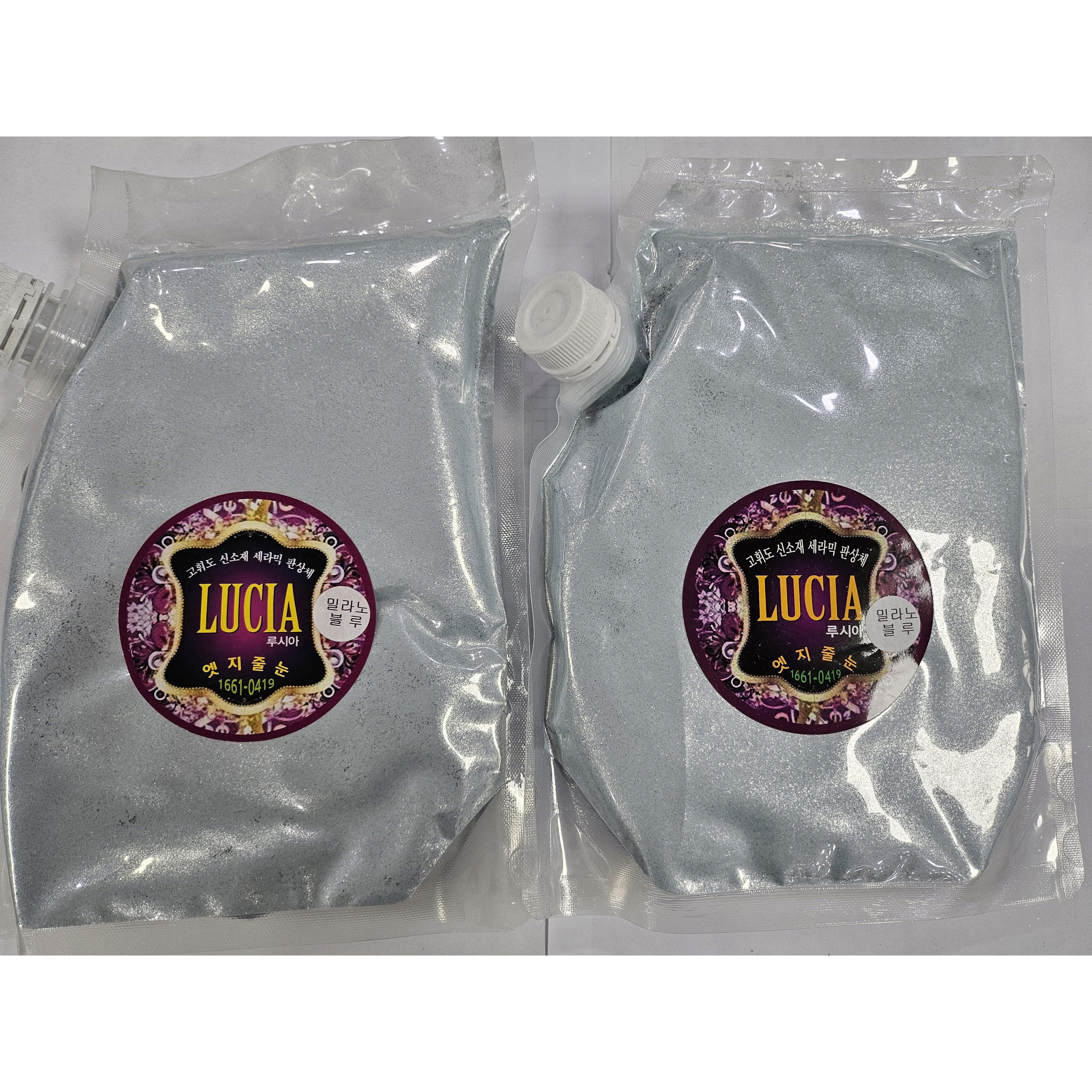 엣지줄눈- 루시아 줄눈안료  밀라노블루 1kg  특허증 고휘도 신소재 세라믹판상체 글리터 88,000원