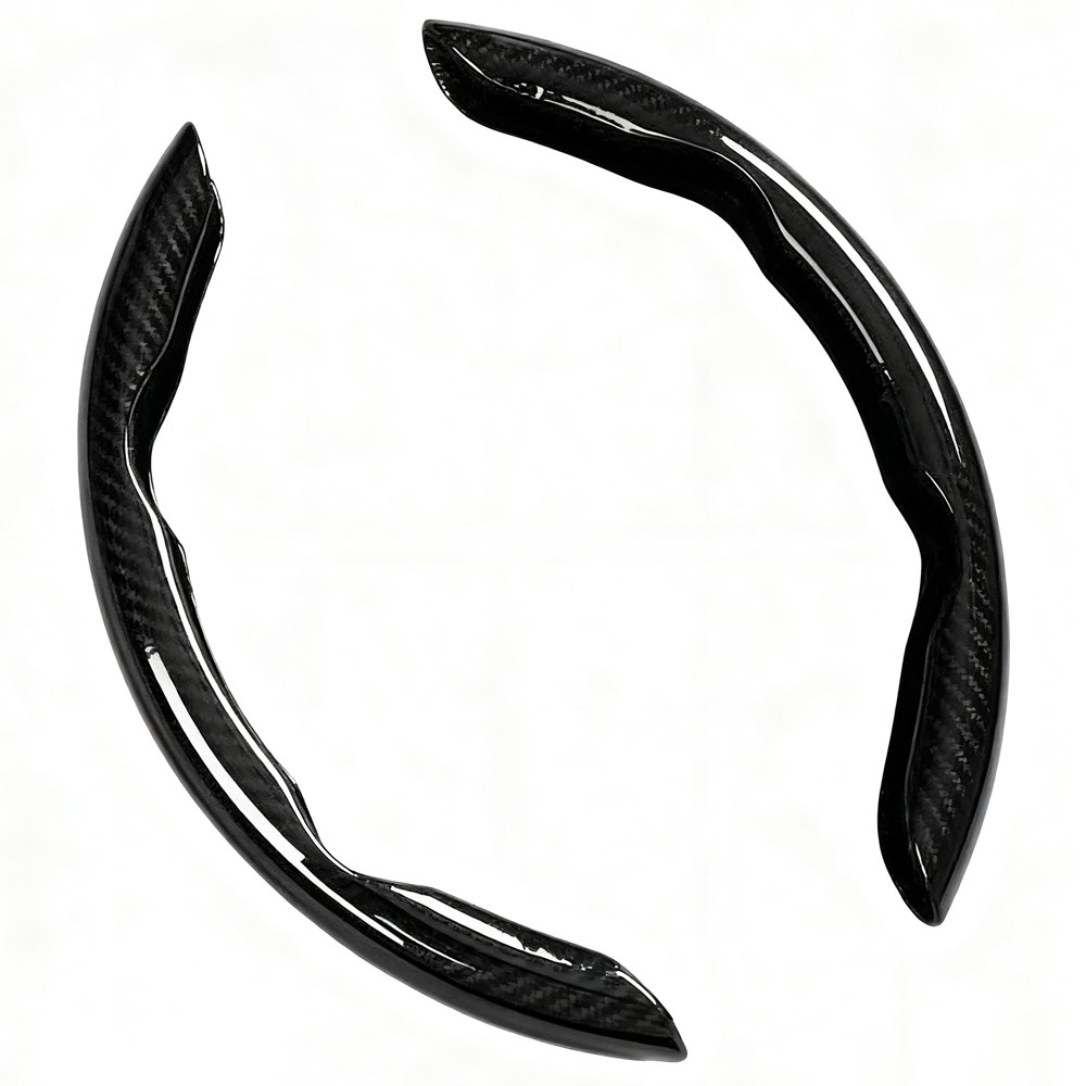 SEAMETAL 프리미엄 카본 자동차 사이드 핸들커버 미끄럼방지 탄소섬유 핸들커버, 블랙 15,440원