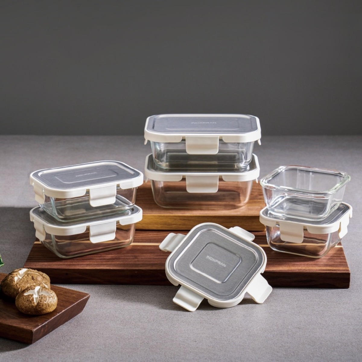 파르셀 글라스 밀폐용기 304스텐 커버 내열유리  6종세트 25,900원