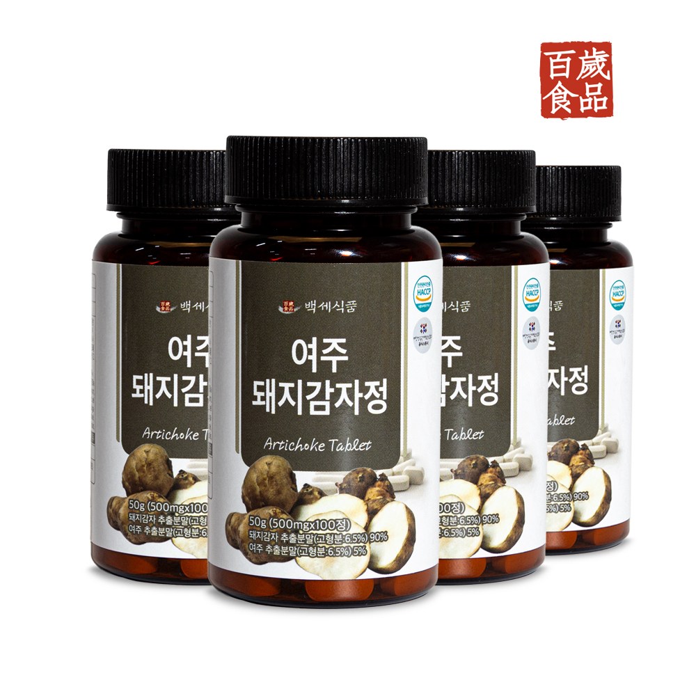 백세식품 여주돼지감자정 500mg x 100정 HACCP인증 국산  (소비기한 26.07.15) 64,200원
