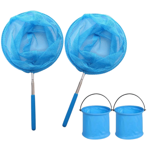 에스에이케이 채집용 접이식 뜰채 버킷 세트, 파랑 9,240원