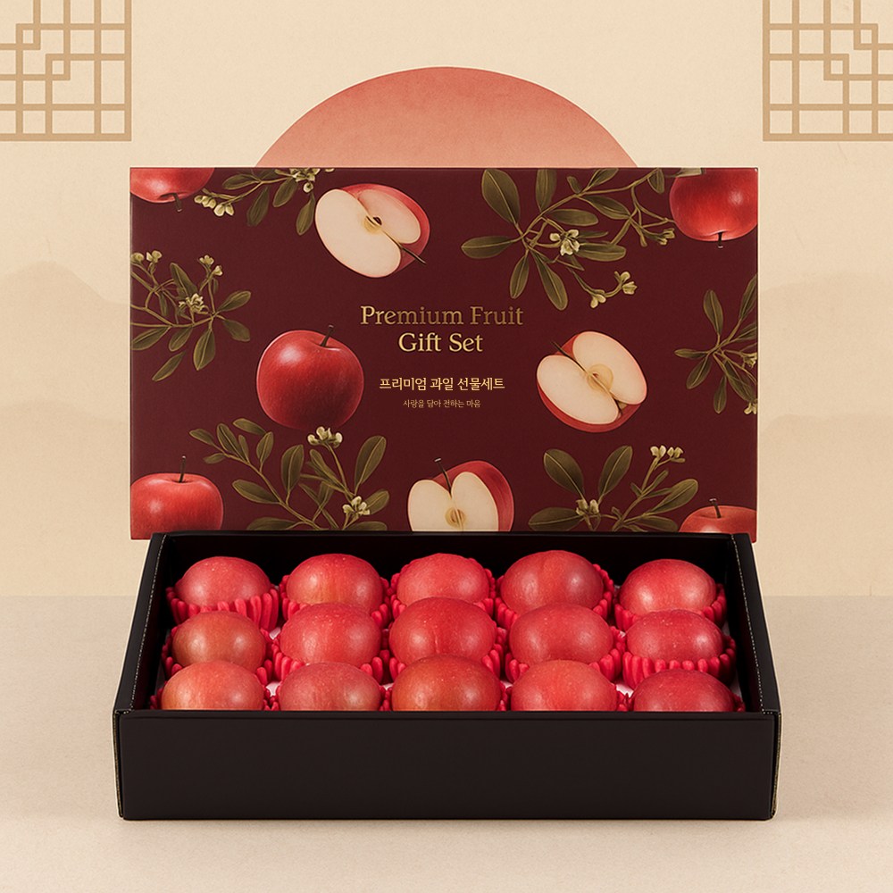[26년백화점계약건]20brix명품부사 감홍 엔부 사과 과일선물세트, 1세트, 5kg 52,900원