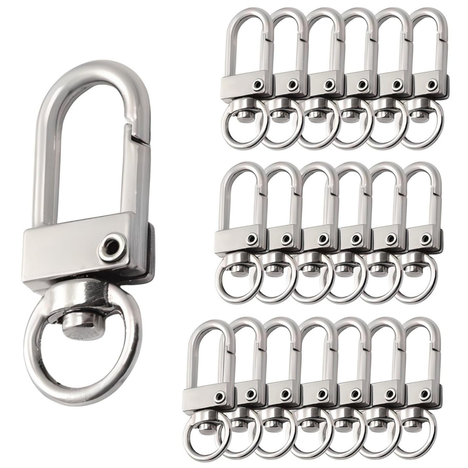 액세서리 키링 부자재 D고리, 니켈, 20개 5,000원