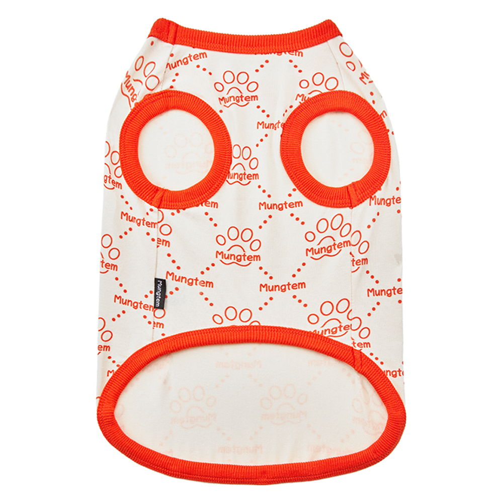 멍템 강아지 멍셔리 민소매 티셔츠, 오렌지, 1개 19,300원