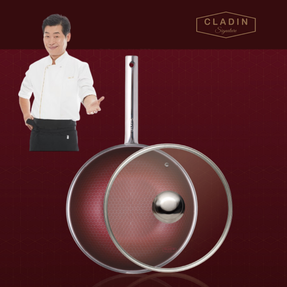 클래딘 이연복 IH 스텐 시그니처알파 궁중팬 28cm (유리뚜껑포함) 효도선물 집들이 선물 57,000원