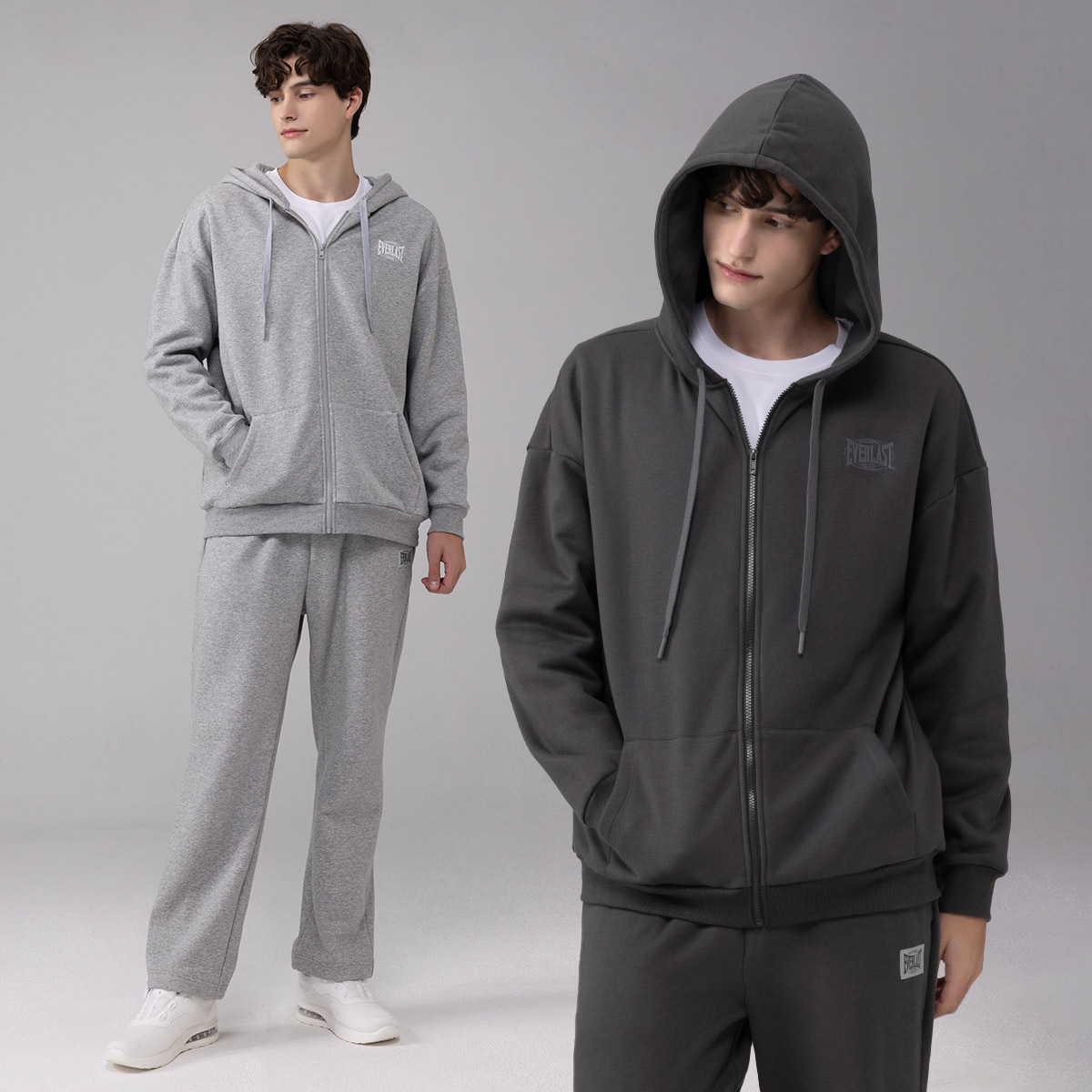 에버라스트 남자 기모 트레이닝복 세트 후드집업 + 일자팬츠 69,740원