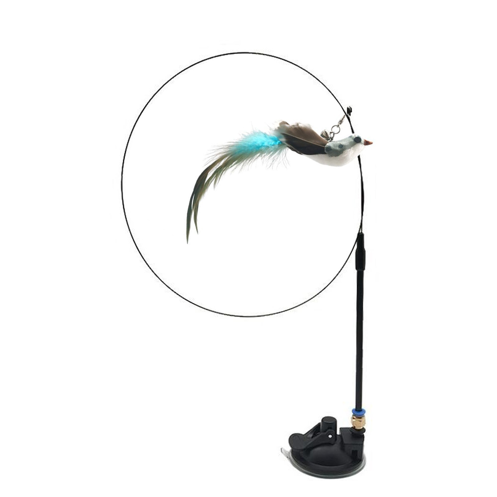 냥혼자논다 고양이장난감 혼자 노는 셀프 낚싯대 장난감, 긴꼬리청록새, 1개 8,900원