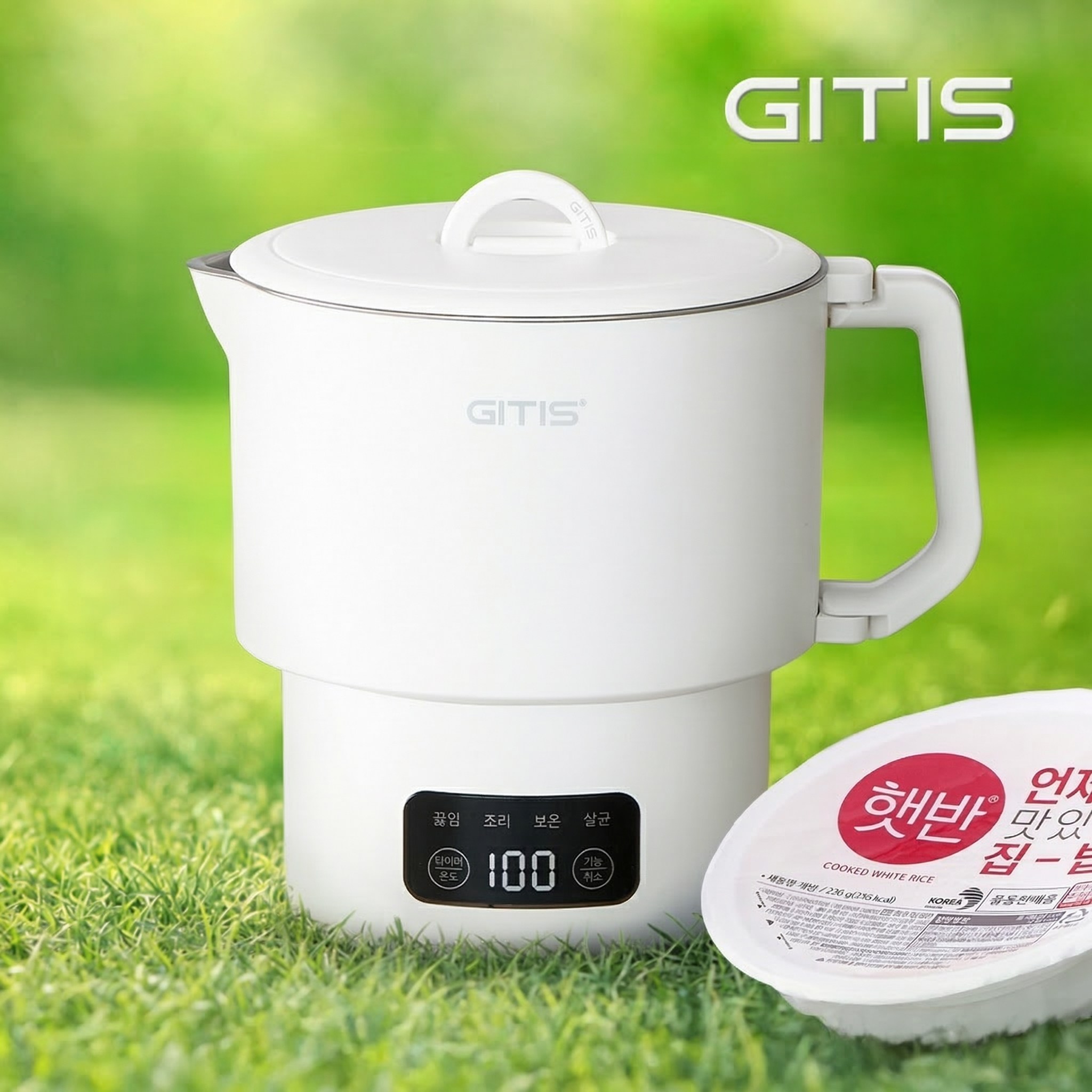 지티스 올스텐 FOLD 여행용 전기포트 접이식, 화이트 GT-037KR 89,000원