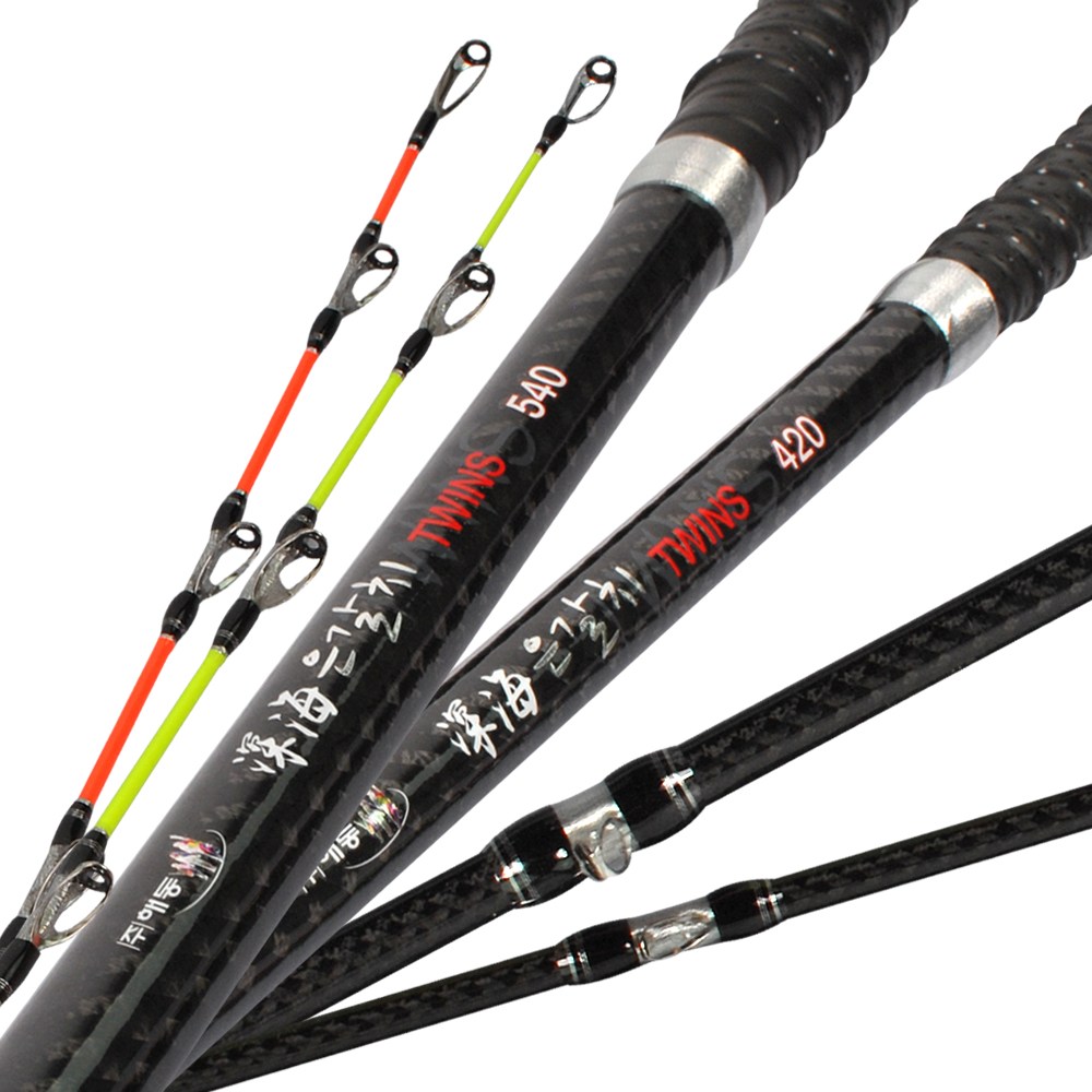 해동 갈치낚시대 트윈스420540-600 바트2개 2번대 추가구매, 단품 550,000원