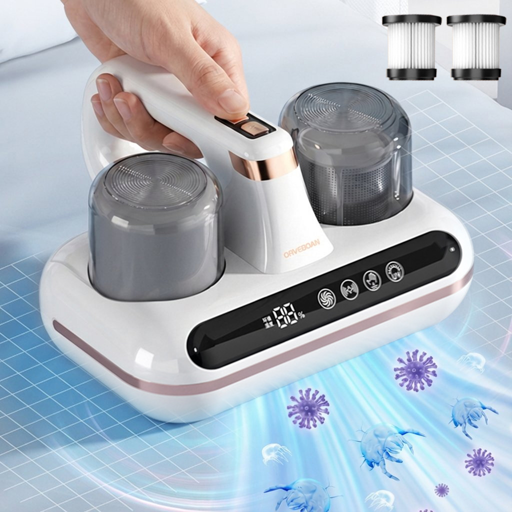 Giilight 침구 청소기 무선 uv 살균 이불 진드기 청소기13000pa 대흡력 살균율 99% 44,010원