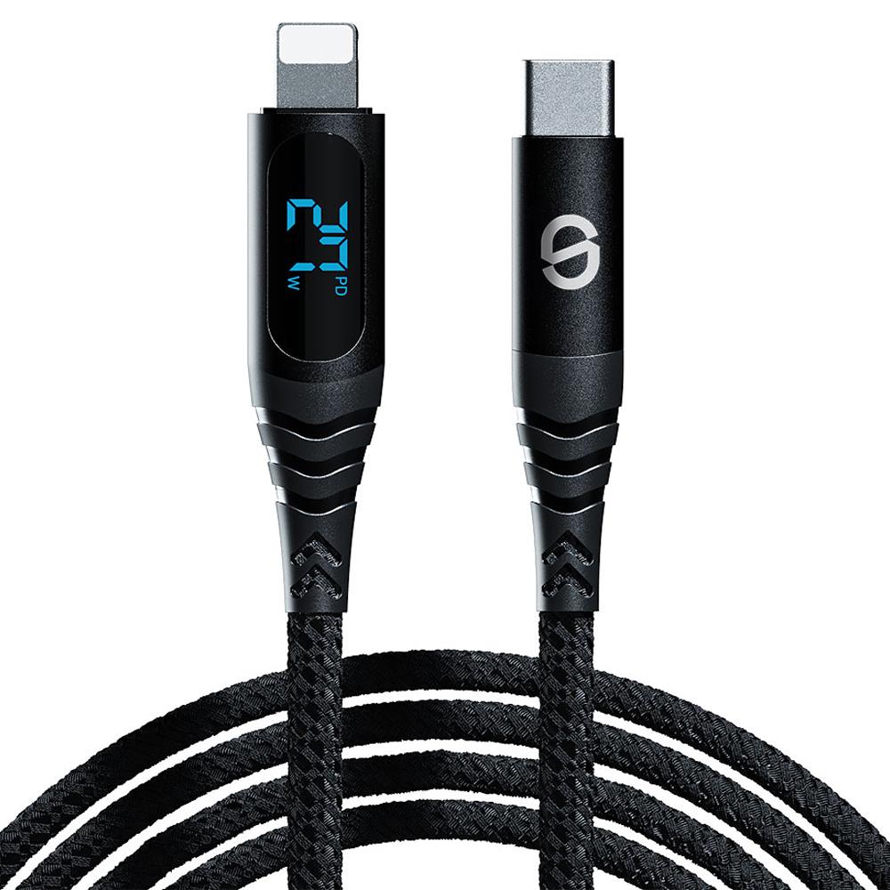 지샵 디스플레이 C타입 to 아이폰 라이트닝 8핀 고속 충전케이블, 블랙, 1개, 1m 5,100원