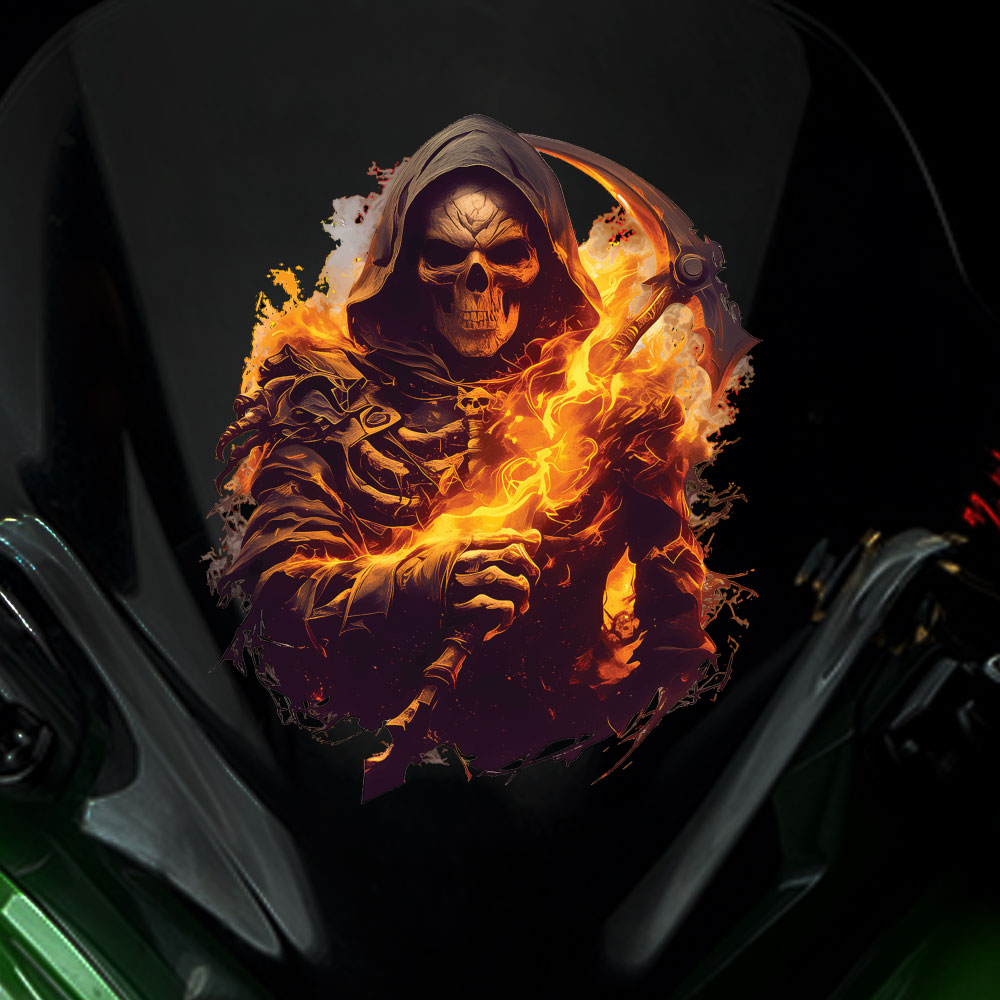 해골 사신 오토바이 튜닝스티커 3종 소,중,대 7,000원