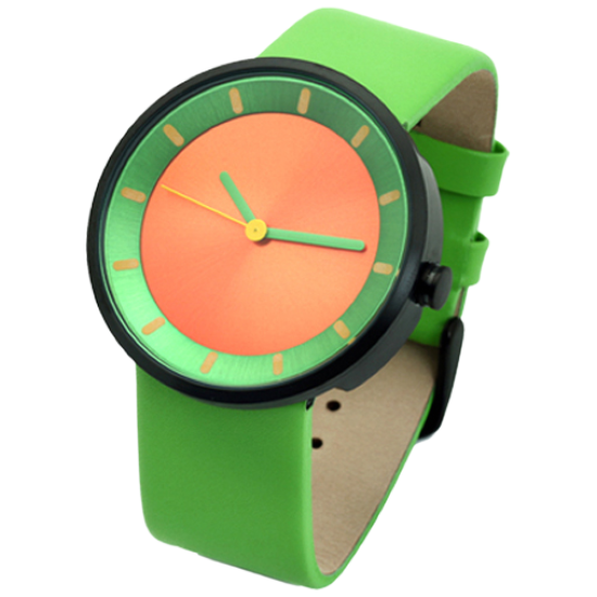 renoma 레노마 원형 형광 컬러 남녀공용 가죽시계 RE215 32,000원