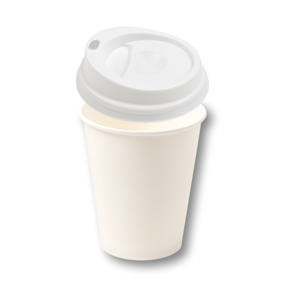 270ml 8온스 종이컵 흰색 타공 뚜껑 세트 커피테이크아웃 무지컵 1000개입 (AF) 60,490원