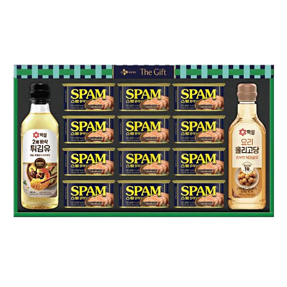 CJ제일제당 스팸 스마트초이스클래식 선물세트 1개 추석 설 회사 병원 기업 단체 대량 직원 명절 선물, 3세트 141,600원