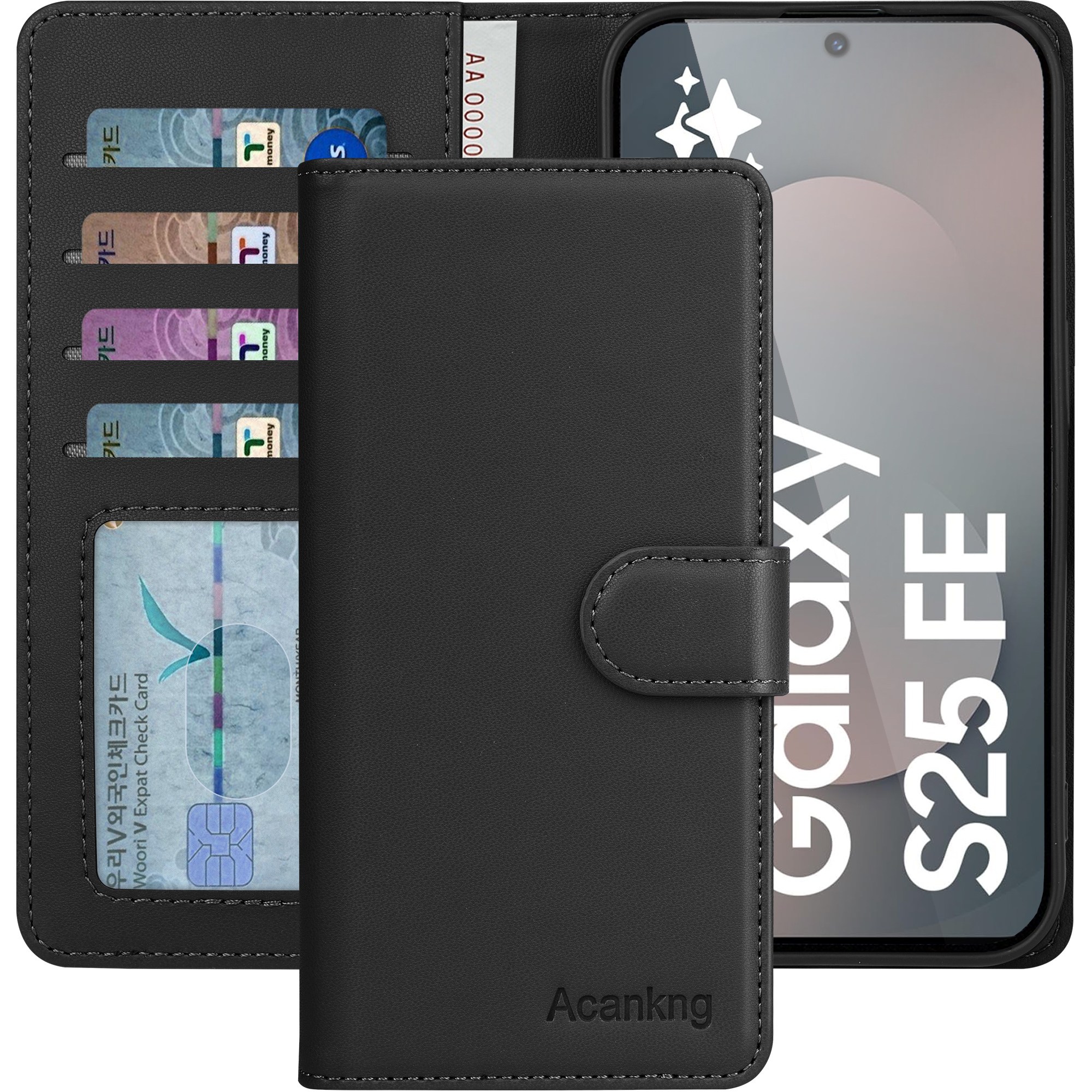 아칸크 삼성 갤럭시 버디2 클래식 베이직 지갑형 카드수납 프리미엄 가죽 다이어리 휴대폰 케이스 (SM-M236L) 적용 13,900원