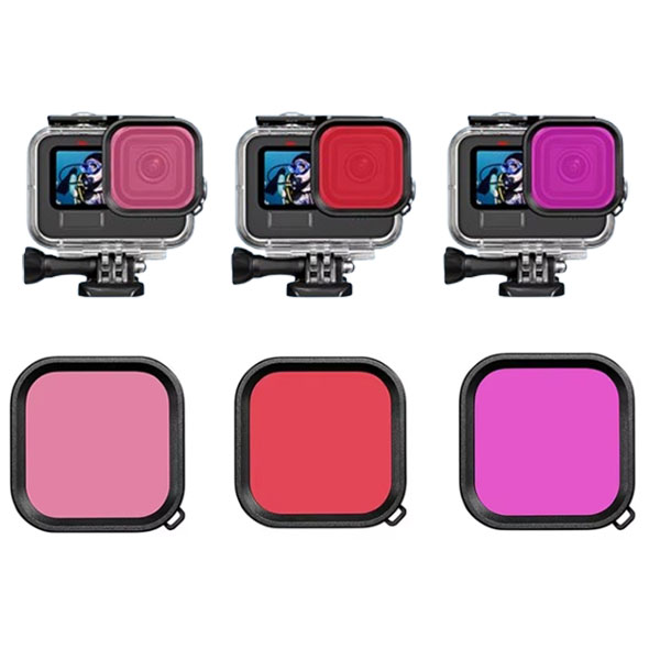 [특가]make speed 고프로 9 10 11 12 13 방수하우징 수중렌즈필터 3종 12,500원