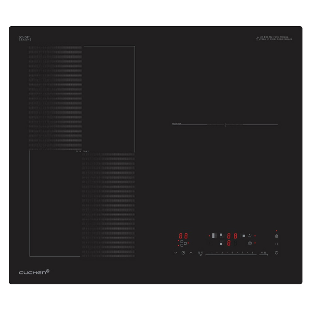 쿠첸 프리미엄 인덕션 3구 CEN-IF3A0NBA 플렉스존 빌트인 전기레인지 쿡탑, 빌트인, CEN-IF3A0NBA 1,299,990원