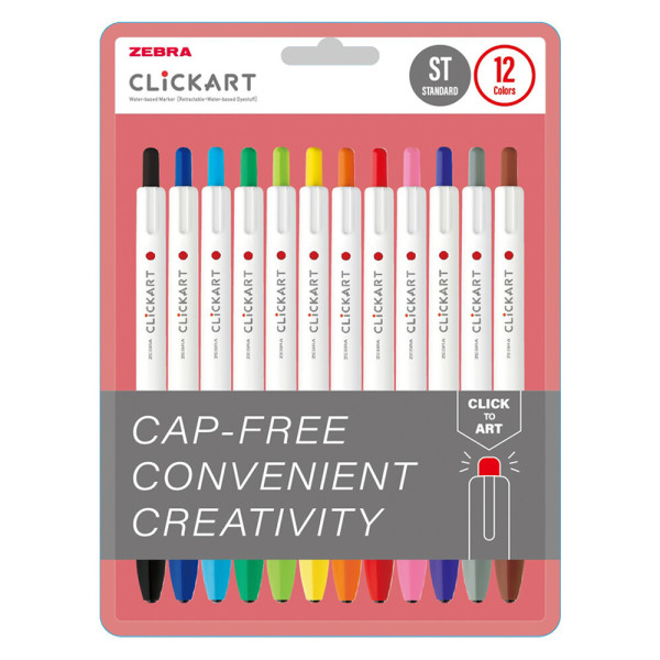 제브라 노크식 수성마카 클릭아트 12색 세트 사인펜 15,120원